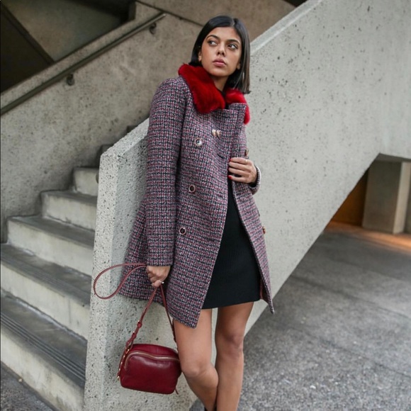 ted baker coat red